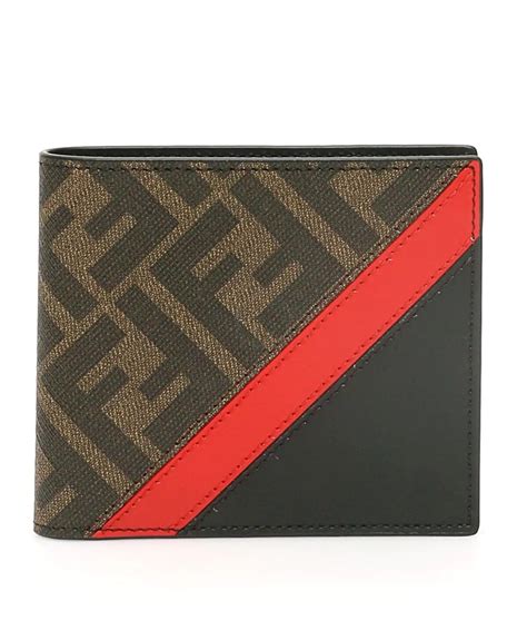 fendi wallet striped|fendi men's long wallet.